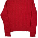 Polo By Ralph Lauren Cable Knit Sweater - 2XL Red Cotton