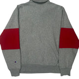 Reverse Weave Champion Spellout 1/4 Zip - Medium Black Cotton