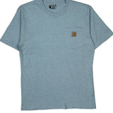 Carhartt T-Shirt - Small Blue Cotton