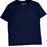 Age 8 Polo By Ralph Lauren T-Shirt - Small Navy Cotton