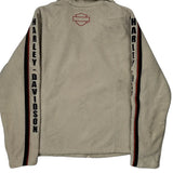 Motorcycle Harley Davidson Fleece Jacket - XL Cream Polyester