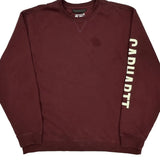 Carhartt Sweatshirt - 2XL Burgundy Cotton