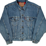 Levis Blanket Lined Denim Jacket - Small Blue Denim