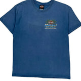 Kauai Hawaii Harley Davidson Graphic T-Shirt - Large Blue Cotton