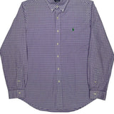 Ralph Lauren Checked Shirt - Medium Purple Cotton