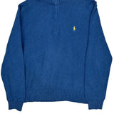 Polo By Ralph Lauren 1/4 Zip - XL Blue Cotton