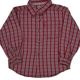 Age 4 Levis Checked Shirt - XS Red Cotton