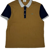 Lacoste Slim Fit Polo Shirt - 2XL Brown Cotton