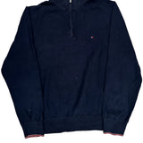 Tommy Hilfiger 1/4 Zip - 2XL Navy Cotton