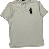 Polo By Ralph Lauren Slim Fit Polo Shirt - Small White Cotton