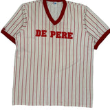 De Pere, Made In USA Majestic Striped T-Shirt - XL Red Cotton Blend