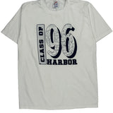 Class Of 96 Harbor Jerzees Single Stitch T-Shirt - Large White Cotton