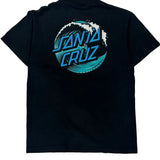 California Santa Cruz Graphic T-Shirt - Medium Black Cotton