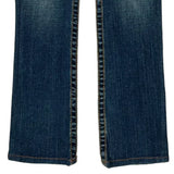 True Religion Contrast Stitch Jeans - 26W US 0 Dark Wash Denim