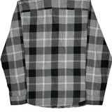 Oakley Checked Flannel Shirt - XL Gray Cotton
