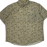 Woolrich Short Sleeve Shirt - XL Beige Cotton