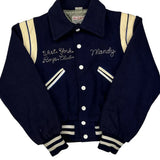 West York Boys Club John M Grove Varsity Jacket - Medium Navy Wool