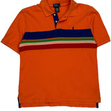 Polo By Ralph Lauren Striped Polo Shirt - Medium Multicoloured Cotton