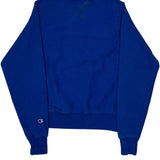 Reverse Weave Champion Spellout Sweatshirt - XS Blue Cotton