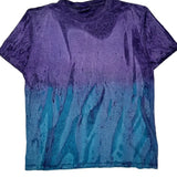 Reebok Single Stitch T-Shirt - Large Purple Cotton
