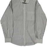 Tommy Hilfiger Striped Shirt - Medium Black & White Cotton