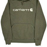 Carhartt Hoodie - Medium Green Cotton Blend