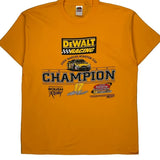 Roush Racing Fruit Of The Loom Nascar T-Shirt - XL Yellow Cotton