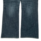 Hydraulic Boot Cut Jeans - 38W UK 16 Blue Cotton