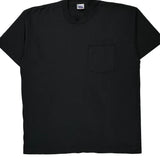 Single Stitch 90S Blank Unbranded T-Shirt - XL Black Cotton Blend