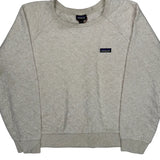 Patagonia Quilted Sweatshirt - XL Beige Cotton