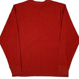 Carhartt Long Sleeve T-Shirt - Large Red Cotton