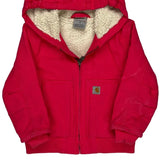 Age 2 Carhartt Jacket - 3XS Red Cotton