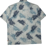Sideout Floral Hawaiian Shirt - Large Blue Cotton