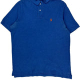 Polo By Ralph Lauren Polo Shirt - Large Blue Cotton
