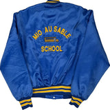 Made In USA Mio Au Sable School Holloway College Varsity Jacket - Large Blue Polyester