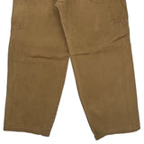 Carhartt Double Knee Overalls - 32W 30L Brown Cotton