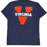 Single Stitch Virginia Fruit Of The Loom College T-Shirt - XL Navy Cotton
