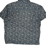 Chaps Ralph Lauren Floral Hawaiian Shirt - XL Blue Cotton