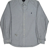 Ralph Lauren Checked Shirt - XL Blue Cotton
