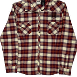 Harley Davidson Checked Flannel Shirt - Large Brown Cotton