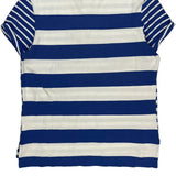 The Boyfriend Polo Polo By Ralph Lauren Striped Polo Shirt - XL Blue Cotton