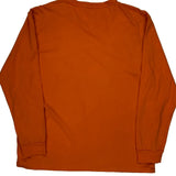 Polo By Ralph Lauren Long Sleeve T-Shirt - Large Orange Cotton