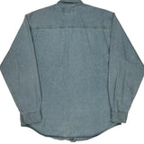 Harley Davidson Denim Shirt - Large Blue Cotton
