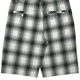 Calvin Klein Checked Shorts - 34W 10L Black & White Cotton