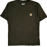 Carhartt T-Shirt - Small Green Cotton
