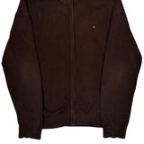 Tommy Hilfiger Zip Up - Large Brown Cotton