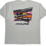 Road Rockin' Hanes Graphic T-Shirt - XL White Cotton
