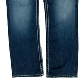 True Religion Contrast Stitch Jeans - 36W 28L Blue Denim