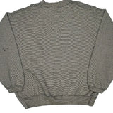 Chicago Bears Lee Sport Striped Henley Sweatshirt - XL Gray Polyester Blend