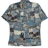 Rjc Hawaiian Shirt - Medium Black Cotton